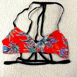 Tropical pattern bralette
